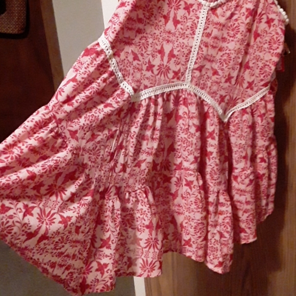 Folk bird print bohemian tank top S love & liberty - Picture 4 of 6